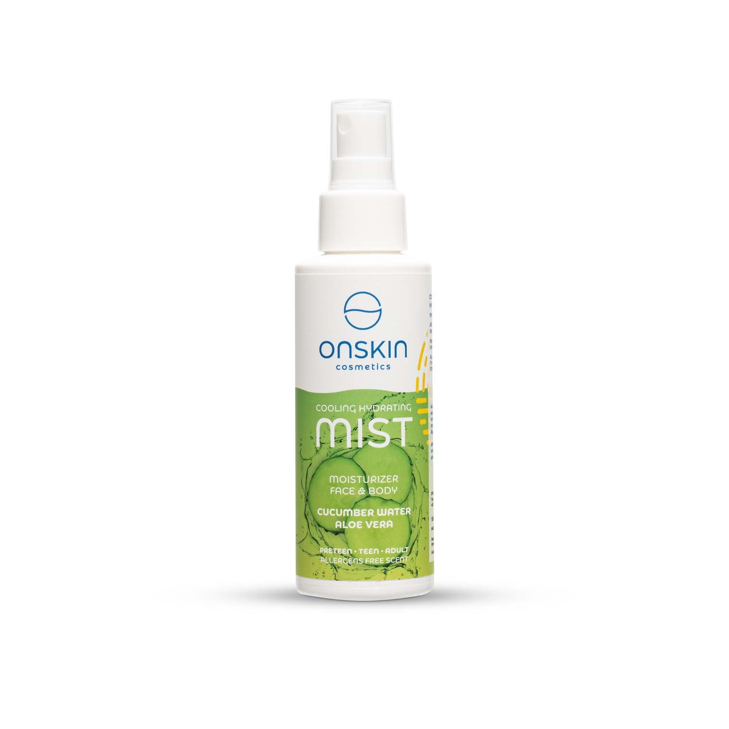 Onskin Cooling Hydrating Mist Face & Body 100ml