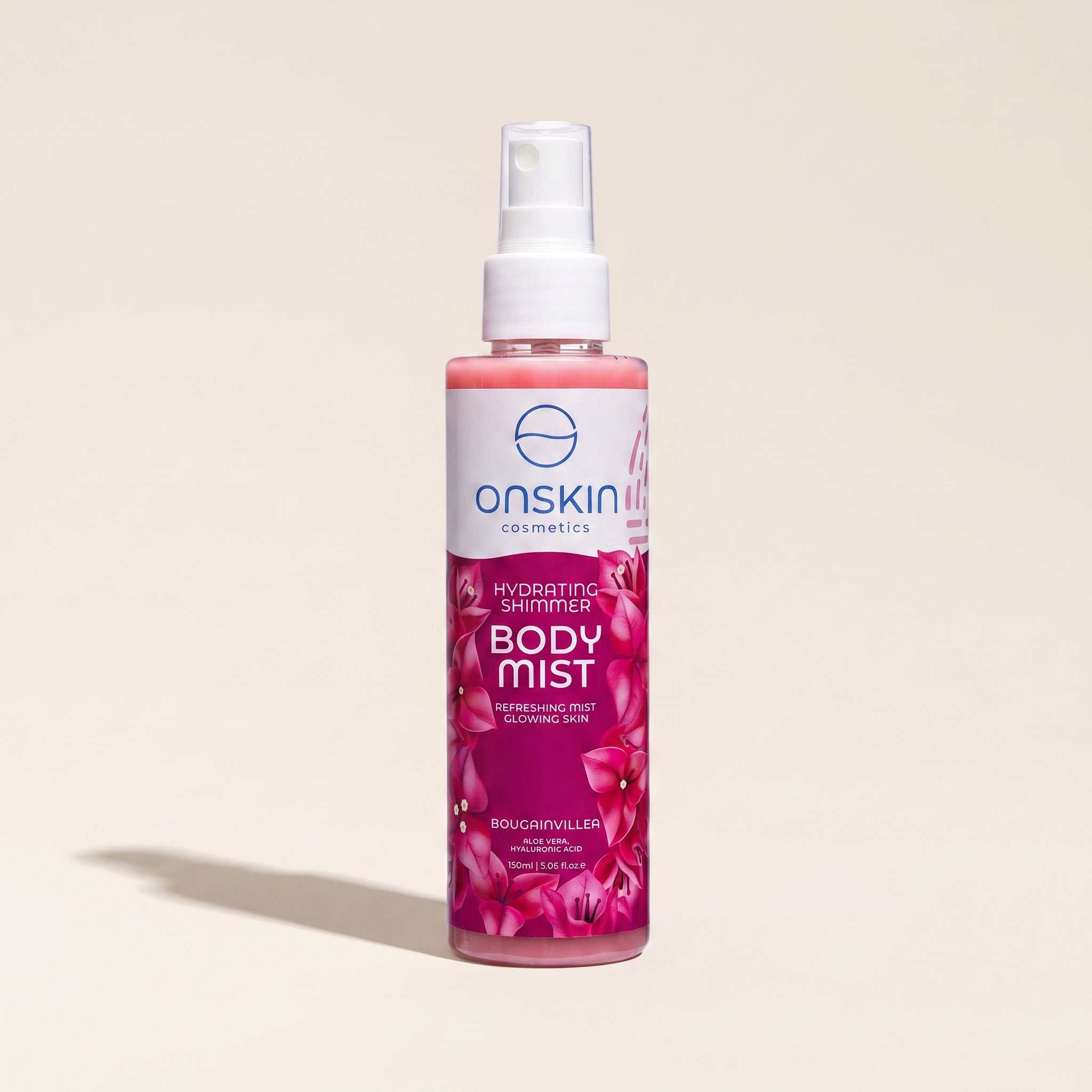 Onskin Hydrating Shimmer Body Mist Bougainvillea 150ml