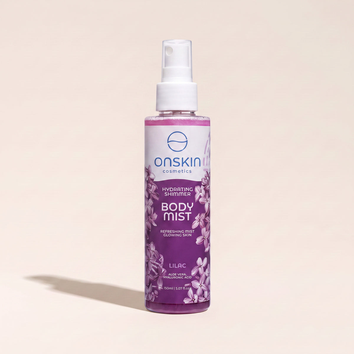 Onskin Hydrating Shimmer Body Mist Lilac 150ml
