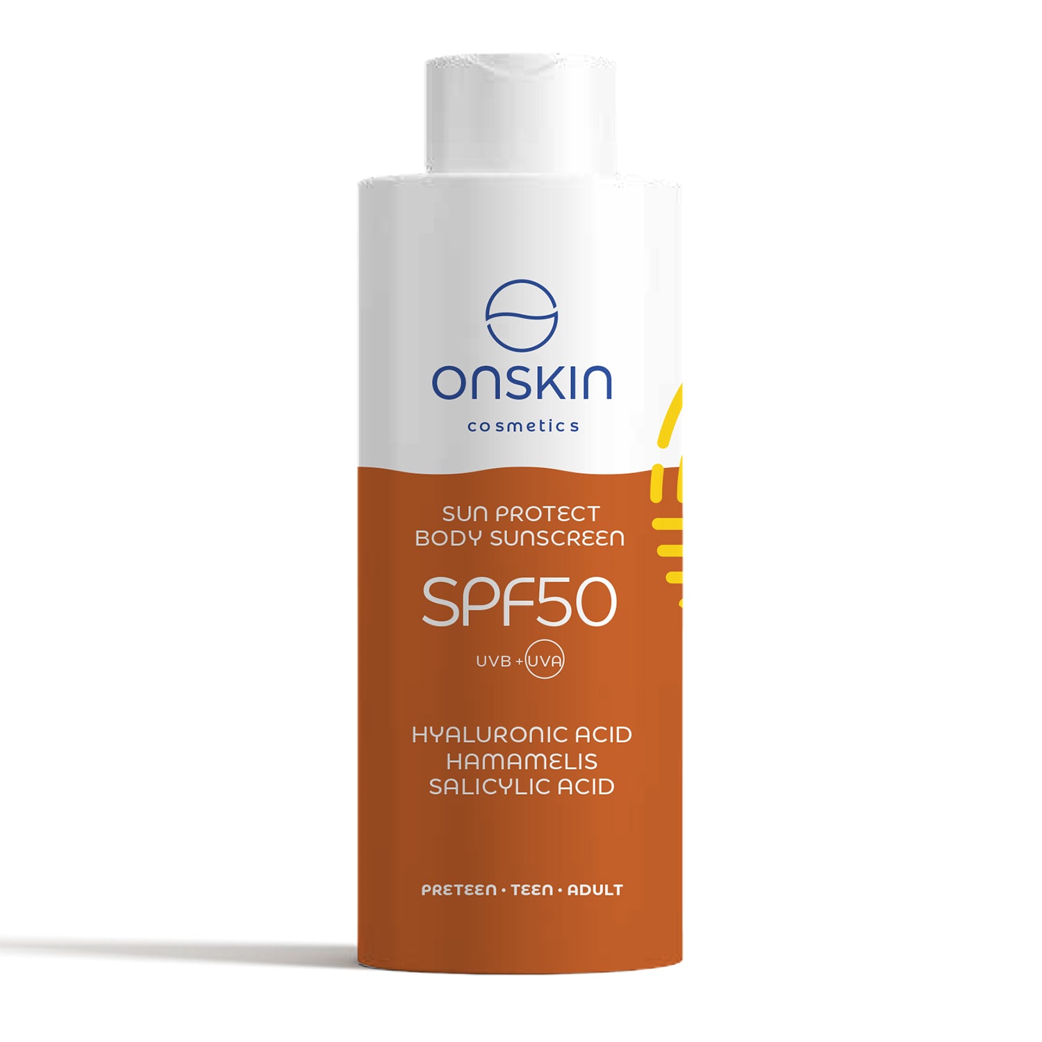 Onskin Sun Protect Body Sunscreen SPF50 150ml