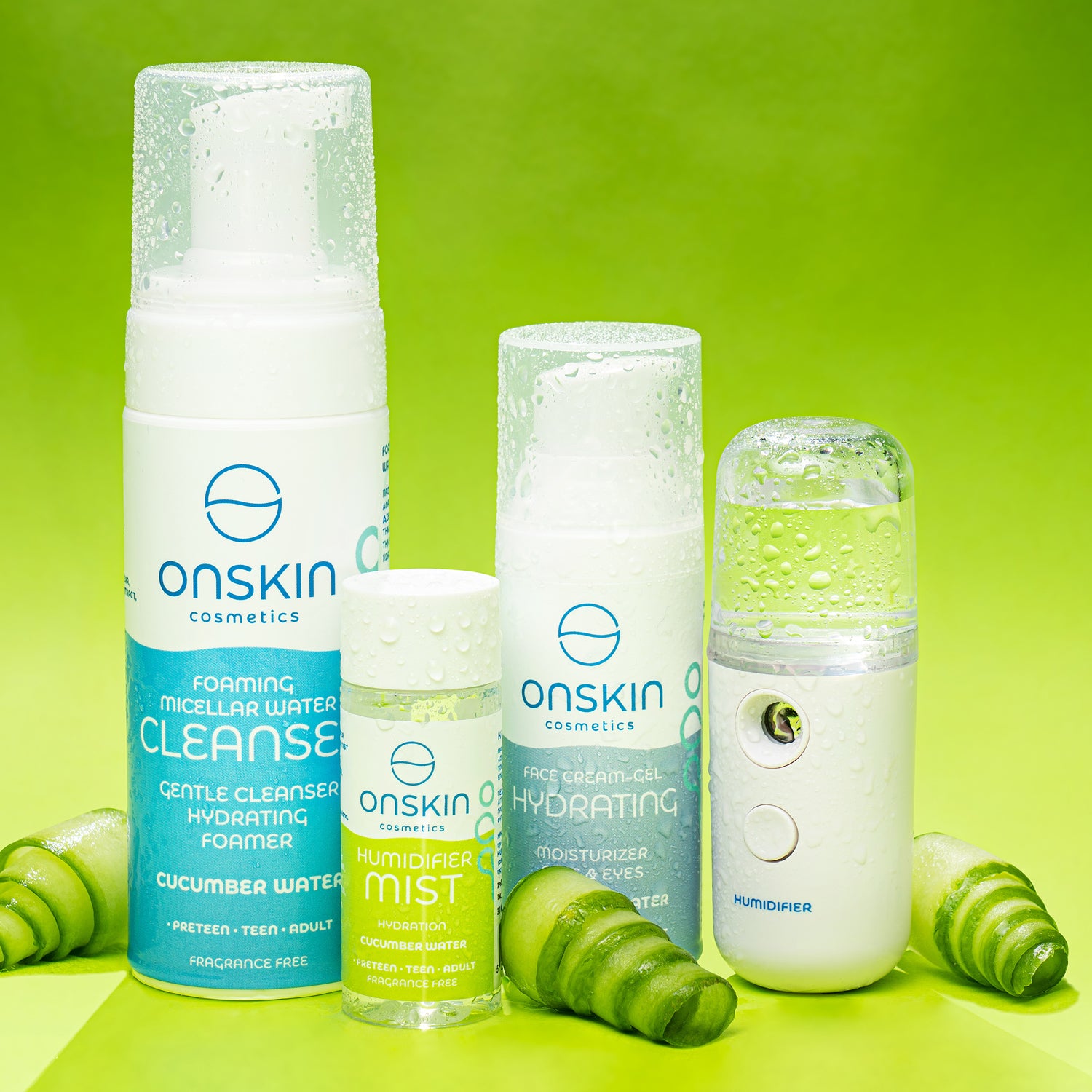 Onskin Humidifier Kit with Cucumber Water